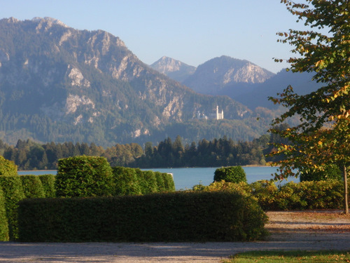 Views of Forggensee and Neuschwanstein Castle.